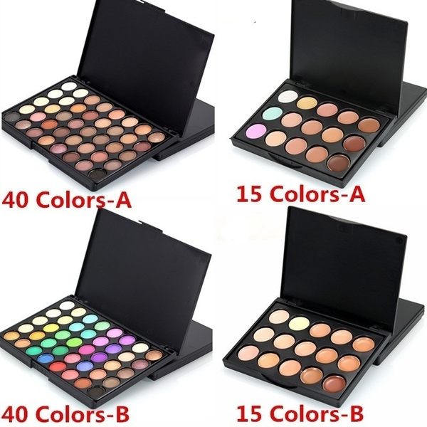 15 Colors A/B Concealer Palette 40 Colors A/B Eyeshadow Palette ...