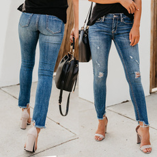 womens jeans, Fashion, pencil, Denim