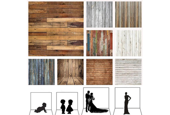 Retro Wood Plank Wall Floor Photography Backdrop Studio Photo