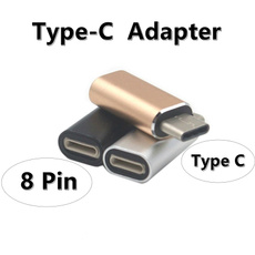 8 Pin Female To Type C Male Adapter Aluminium Alloy Type C Adapter 8 Pin Adapter Usb C To 8 Pin Adaptateur De Chargeur