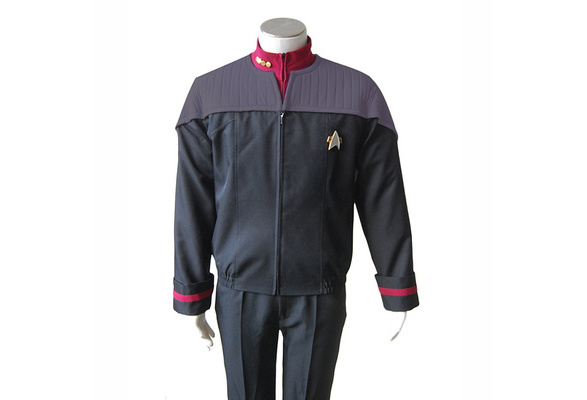 Star Trek Nemesis Duty Uniform Halloween Cosplay Costume Top Casual Jacket 