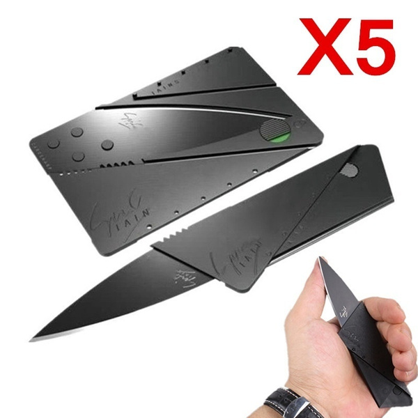 5x New Credit Knife Multifunctional Pocket Knife Wallet Multi Tool Multitool Camping Survival Tools |