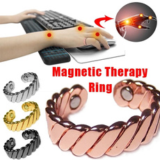 adjustablering, Rose Gold Ring, Copper, magnettherapy