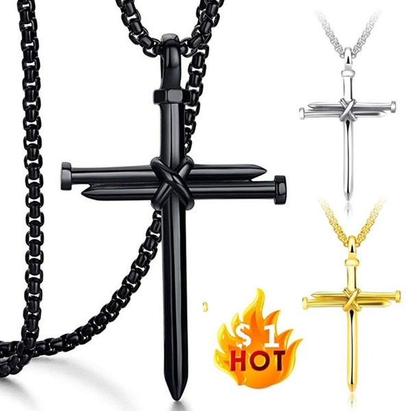 Cross Necklace Punk Jewelry Fashion 