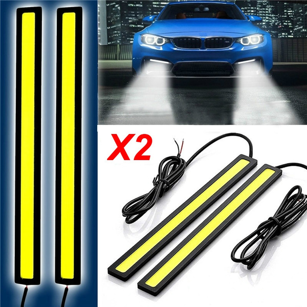 2x Super Bright COB White Car LED Lights for DRL Fog Driving Lamp Waterproof NEW 