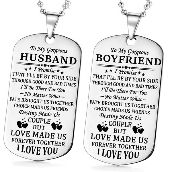 Personalized dog outlet tags for girlfriend