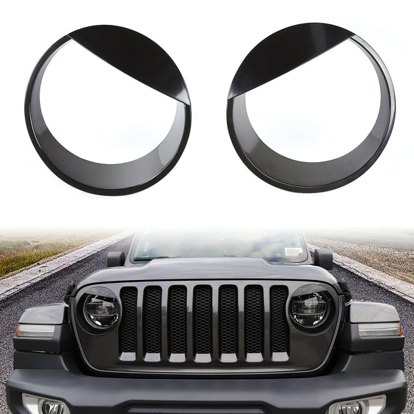 Bird Eyes Style Headlight Cover Bezels Insert Front Lamp Bezel Trim ...