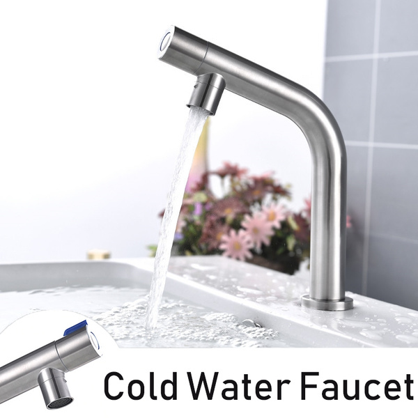 Lead Free Wet Bar Faucet Single Handle Hole Sink Cold Water High Arc Kitchen Outdoor Wish Lead Free Wet Bar Faucet Single Handle, Outdoor Bar Sink With Faucet