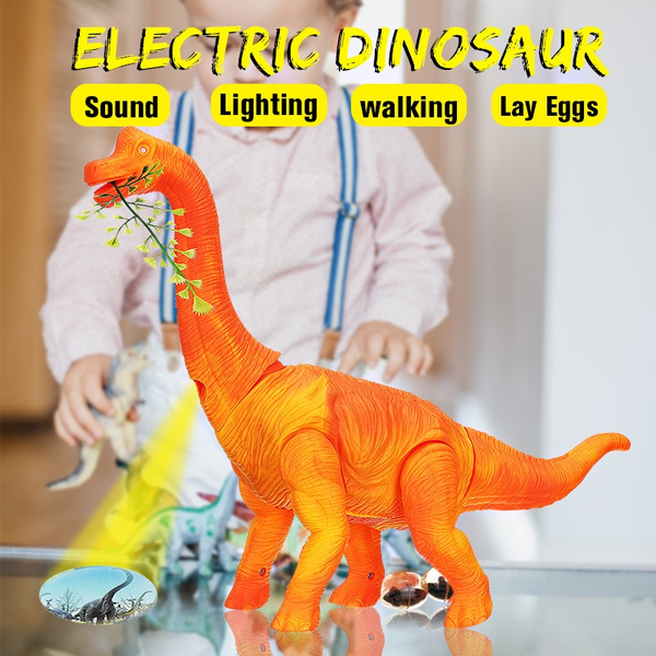 New Brachiosaurus Dinosaur Battery Operated Toy with Projection Function Lay Egg 
