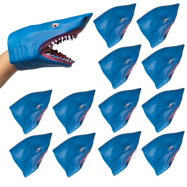 Shark Hand Puppet Barry-Owen Co Soft Realistic Rubber Toy 