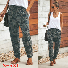 Women Fashion Loose Casual Printed Harem Trousers Long Pants Autumn Pants Plus Size XS-5XL