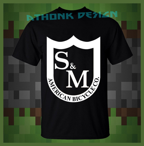 S M Bycyle T Shirt Bmx S M Shield Logo T Shirt Cool Print Casual Short Sleeve Tops Wish