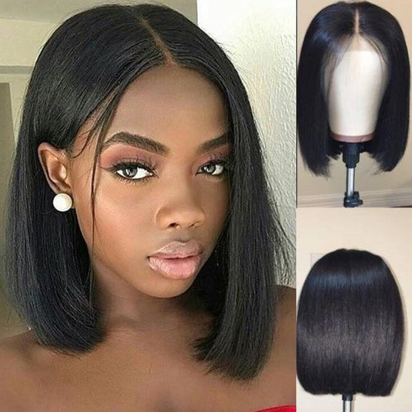 Lace Front Wigs Straight Synthetic Hair Bob Short Synthetic Hair