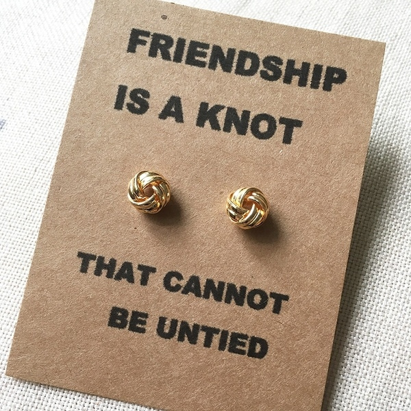 friendship earrings gold