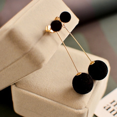 Fashion Cute Exquisite Fur Ball Drop Earrings for Women Party Long Dangle Earrings Jewelry Gifts