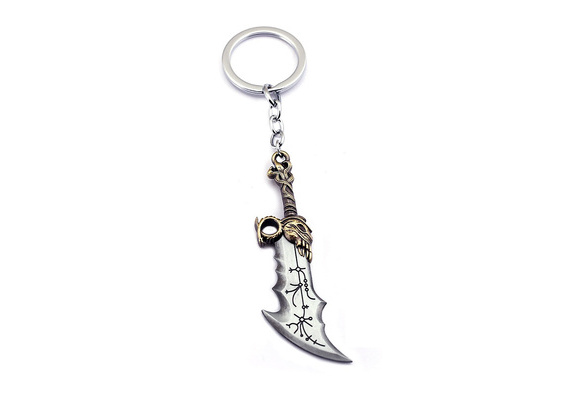 Game God of War Kratos Weapon Blades of Chaos Alloy Key Chains Keychain Keyring 