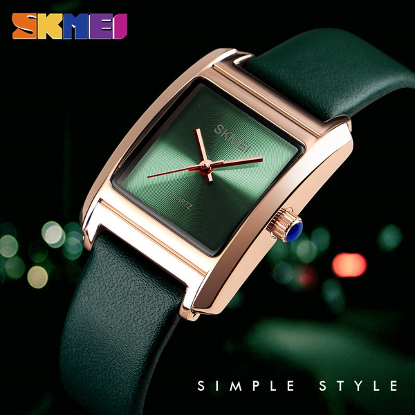 SKMEI Luxury Watches Fashion Leather Quartz Watch Clock Dress