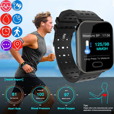 2018 New Smart Watch HD Big Screen Waterproof Heart Rate Blood Pressure Blood Oxygen Wristband For Android & IOS
