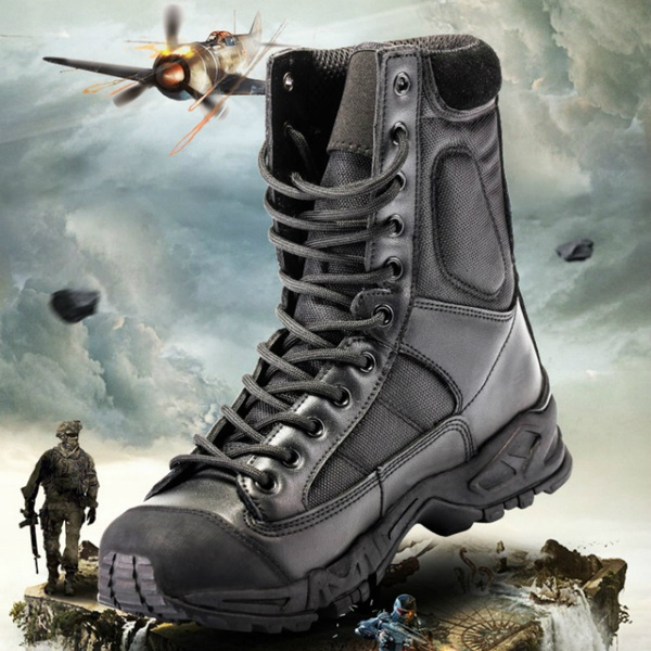 Men Military Style Tactical Boots Army Combat Boots Wear Resistant