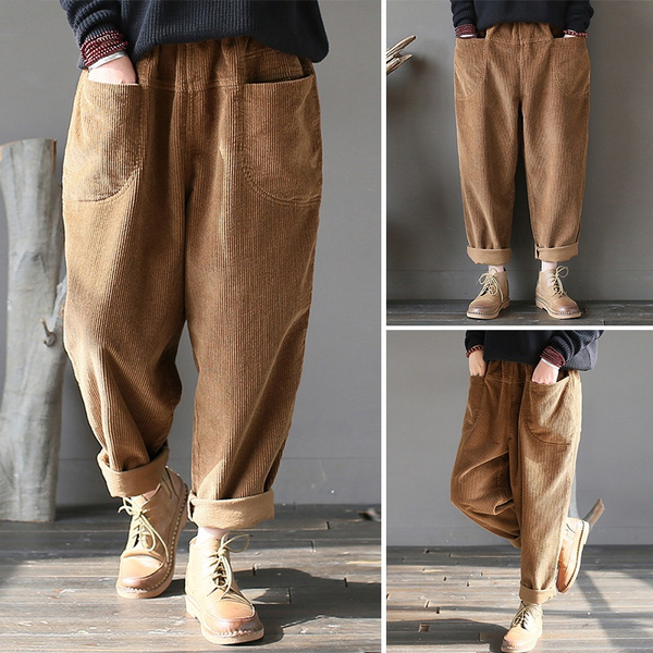 baggy corduroy trousers