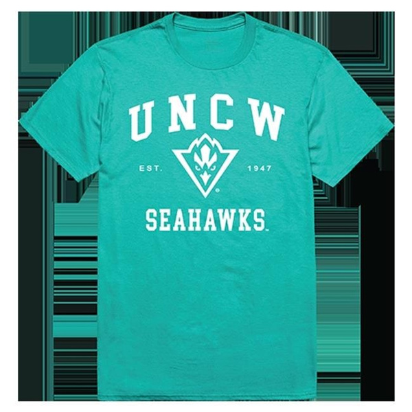 W Republic UNCW University of North Carolina at Wilmington Seahawks Seal T-Shirt Teal, Large