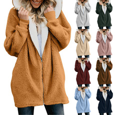 Fleece, hooded, Zip, Sleeve
