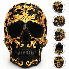 skullmodel, golden, Head, skeletonhead
