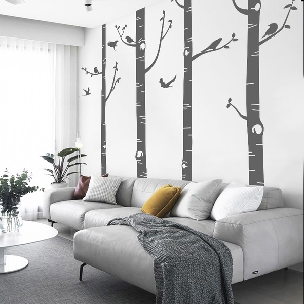 Birch Forest Tree Room Wall Stickers Wall Decal Vinyl Decor UK SH274 