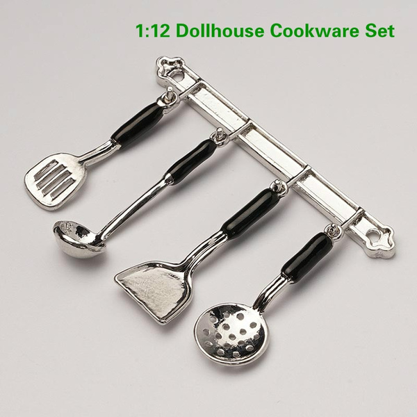 5Pcs/set 1:12 Kitchen Dollhouse Miniature Cookware Tools Dollhouse Accessor HV 