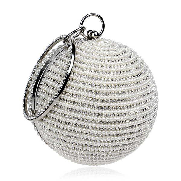 round clutch purse