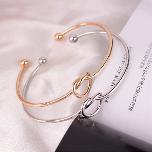 Knot Cuff Bracelets Manchette Bangle Bracelet for Women 