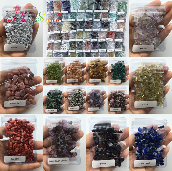 Natural Gemstone Chip Crystal Tumbled Reiki Wicca Gem Healing Set 35/54 ...