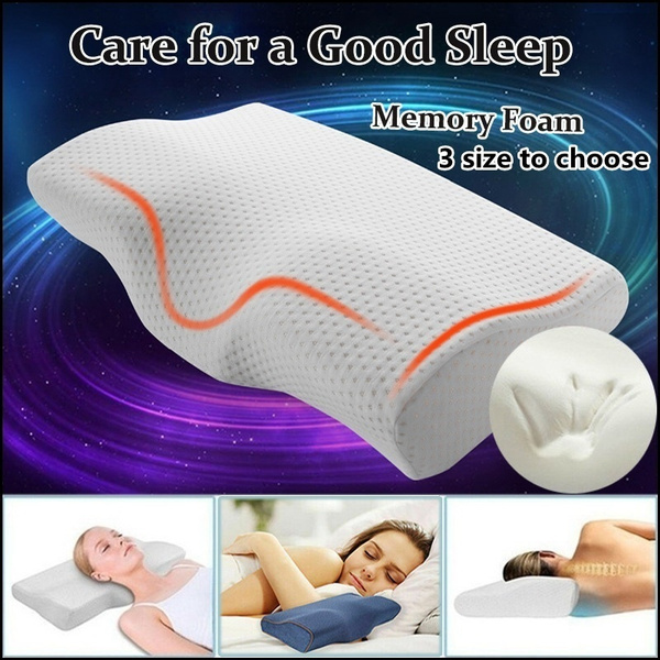 orthopedic butterfly memory foam pillow neck pillow for sleeping