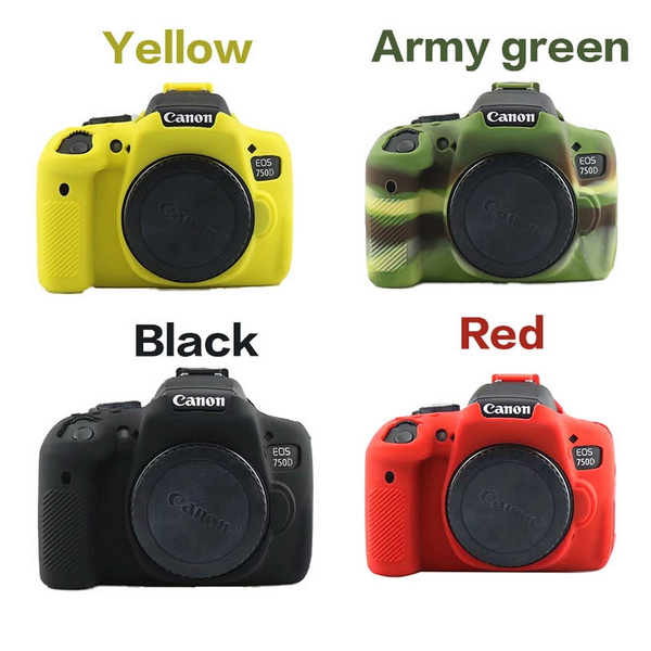 Belichamen pijp Achterhouden Soft Silicone Rubber Case Camera Body Protective Bag Cover For Canon EOS  750D | Wish