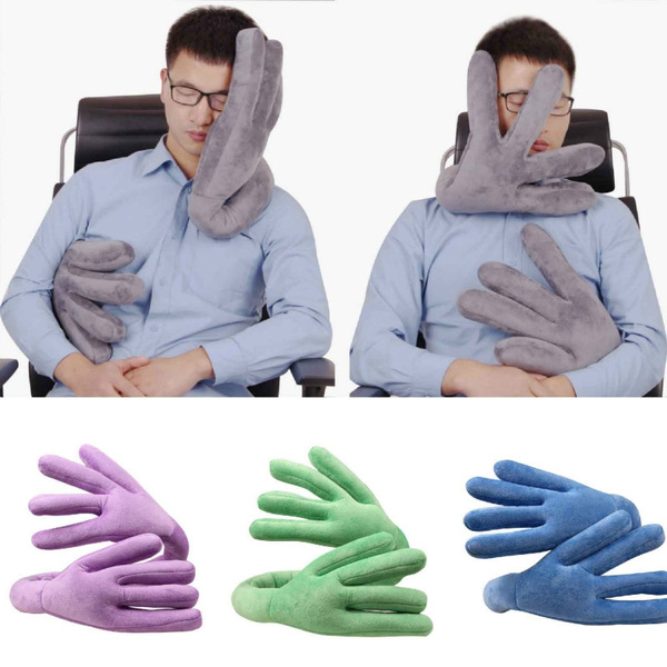 Hand shaped travel clearance pillow