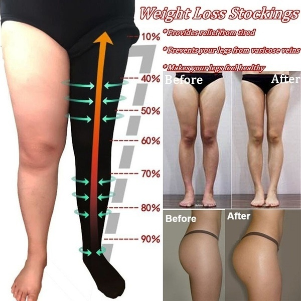 1 Pair Women Slim Tights Compression Stockings Pantyhose Varicose Veins  Pantyhose Fat Calorie Burn Leg Shaping Stocking