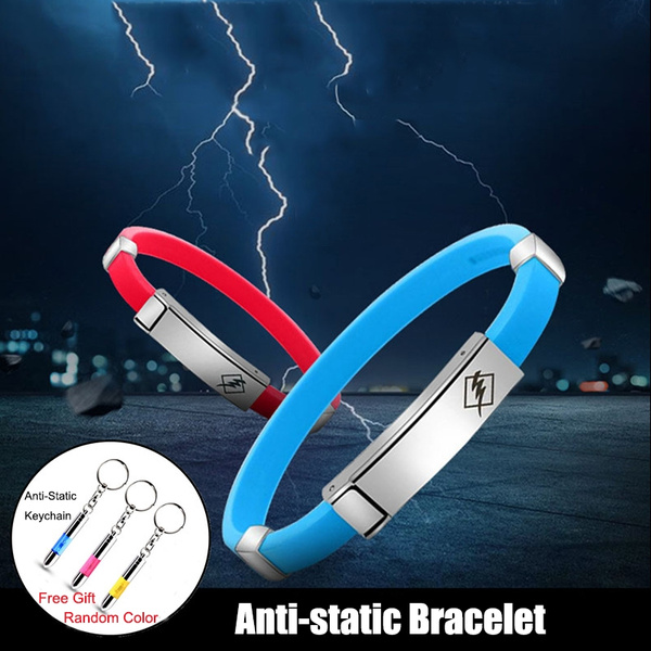 Anti-Electric Shock Bracelet, Anti-Static Bracelet Silicone Wireless Anti- Static Wrist Strap Improve Sleep Winter Electrostatic Elimination Bracelet[blue]  - Walmart.com
