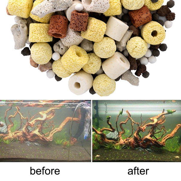 Aquarium Material Ceramic Ring Filter Media Stone Fish Tank