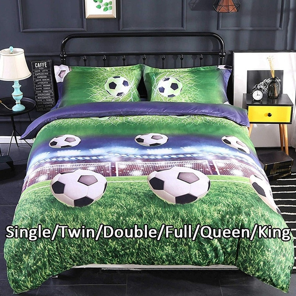 3d Football Printed Bedding Set Baby, Soccer Duvet Cover Full Set