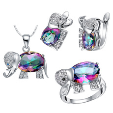 rainbow, wedding earrings, Mystic, Earring