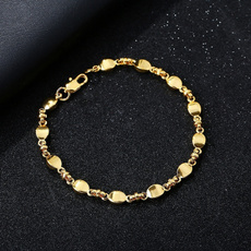 Charm Bracelet, 18k gold, Joyería de pavo reales, gold