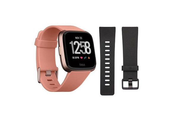 Paquete de paquete de reloj inteligente Fitbit FB504 Versa reacondicionado  Peach | Wish