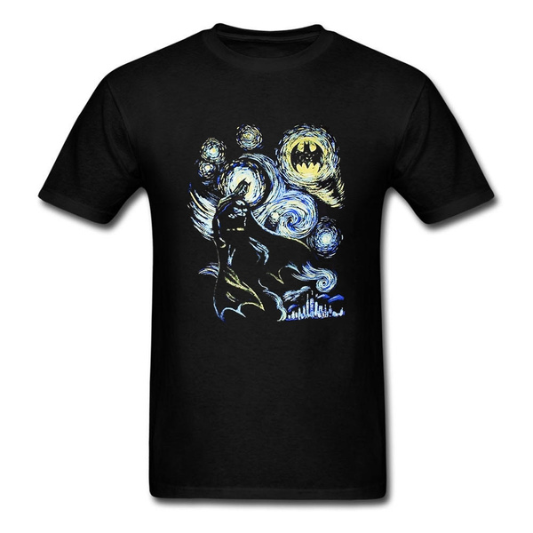 Fashion Batman Starry Night Van Gogh Combo T-shirt | Wish