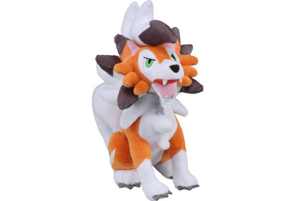 Pokemon Lycanroc Dusk Form Plush Doll Poke Toy 9inches Pocket Monster pokemon lets go New Gift Wish