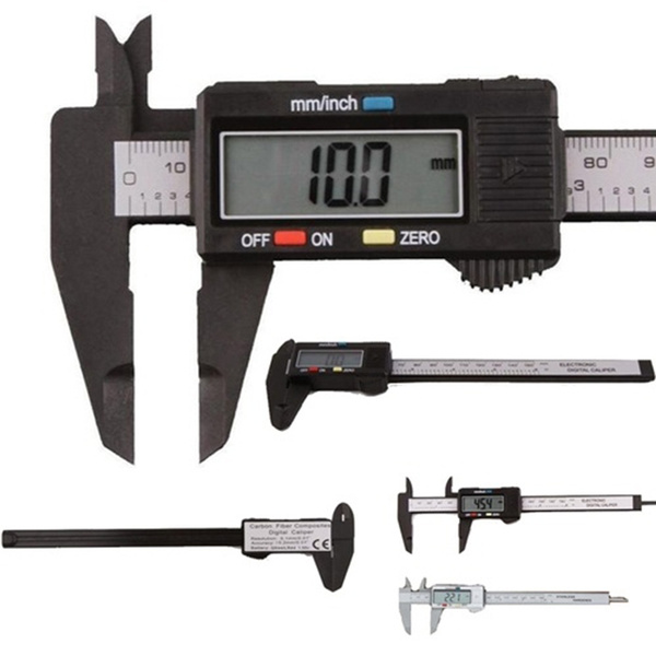 Digital Electronic Gauge Plastic Vernier Caliper Micrometer Measuring Tools 4/"