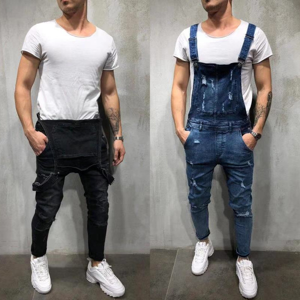 mens skinny overalls