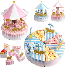 Unique Carousel Candy Box for Unicorn Party Gift Birthday Decoration Party Decorations Wedding Favors and Gifts
