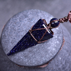 Blues, crystal pendant, Jewelry, pendulum