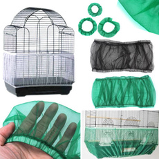 Dust Cover Easy Cleaning Airy Fabric Mesh Bird Cage Cover Shell Skirt Seed Catcher Guard Pet Product