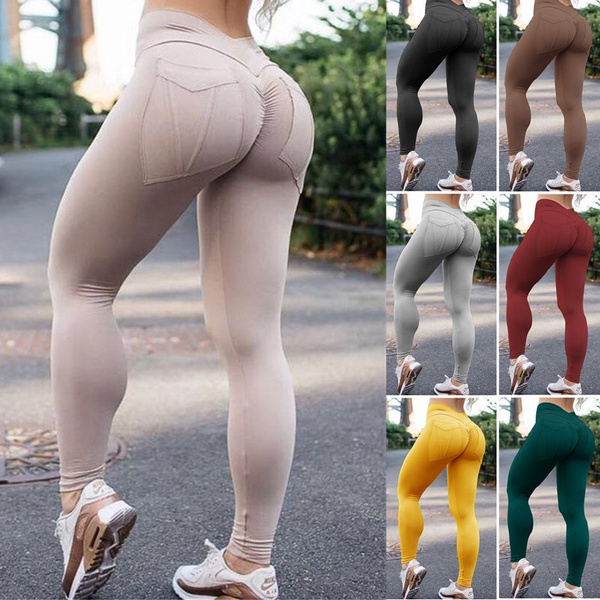 Women's Fitnes Tight Yoga Pants Hip Lifting Breathable Sexy High